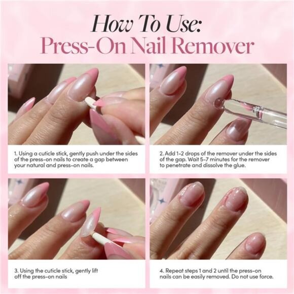 Glamnetic Press On Nail Remover | Odorless, No Acetone, Gentle Press-On Nail - Picture 5 of 7